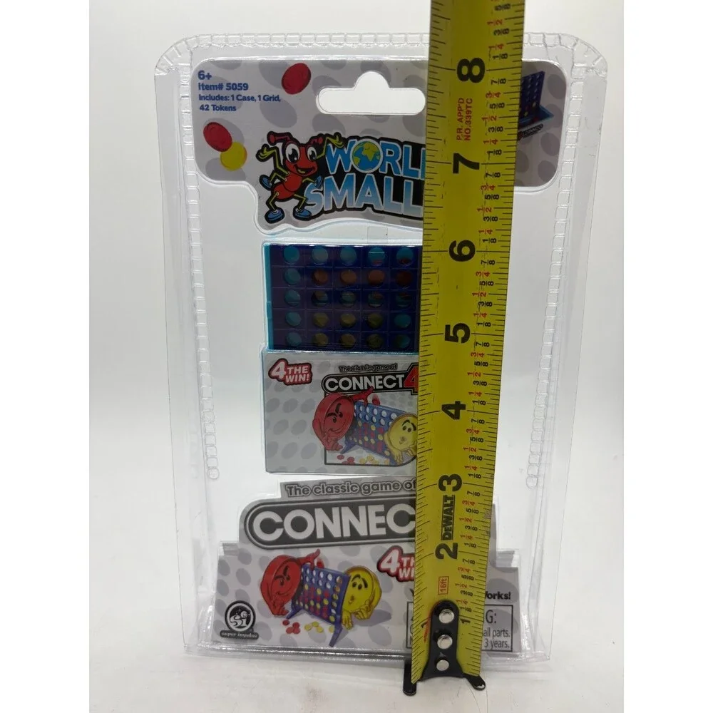 World's Smallest Connect 4 Miniature Edition Travel Size Board Games New